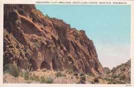 Prehistoric Cliff Dwellings Santa Clara Canyon Paye New Mexico NM Postcard D39 - £2.34 GBP