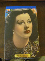 strange 1940s kid&#39;s school writing tablet with Hedy Lamarr on cover - $13.99