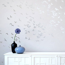 Flock Of Cranes Stencil - Sturdy and reusable wall stencils for easy DIY... - $44.95