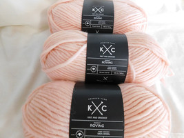 K C Roving lot of 3 Dusty Pink Dye Lot 642036 - £18.68 GBP