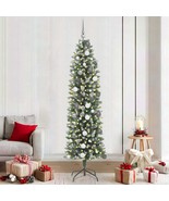 Artificial Slim Christmas Tree Green 82.7 - $206.77 CAD