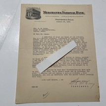 Merchants National Bank Port Arthur Texas 1929 Signed George M Craig TX ... - $467.49 MXN