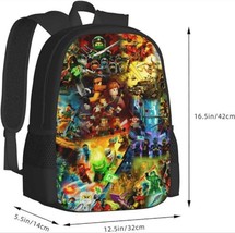 Ninja Movie Backpack Cartoon Anime Lightweight Laptop Backpack Travel Backpack  - $22.00