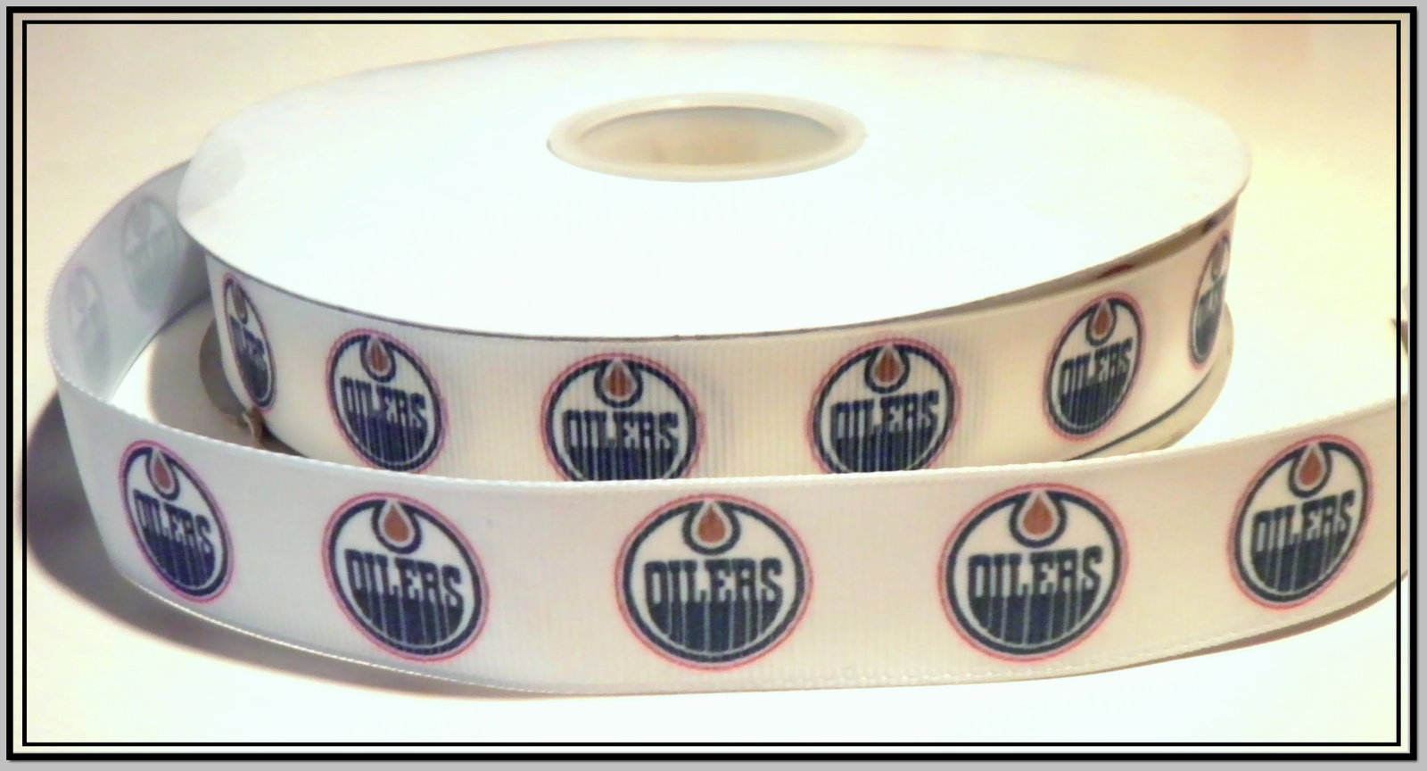 Edmonton Oilers Inspired Grosgrain Ribbon