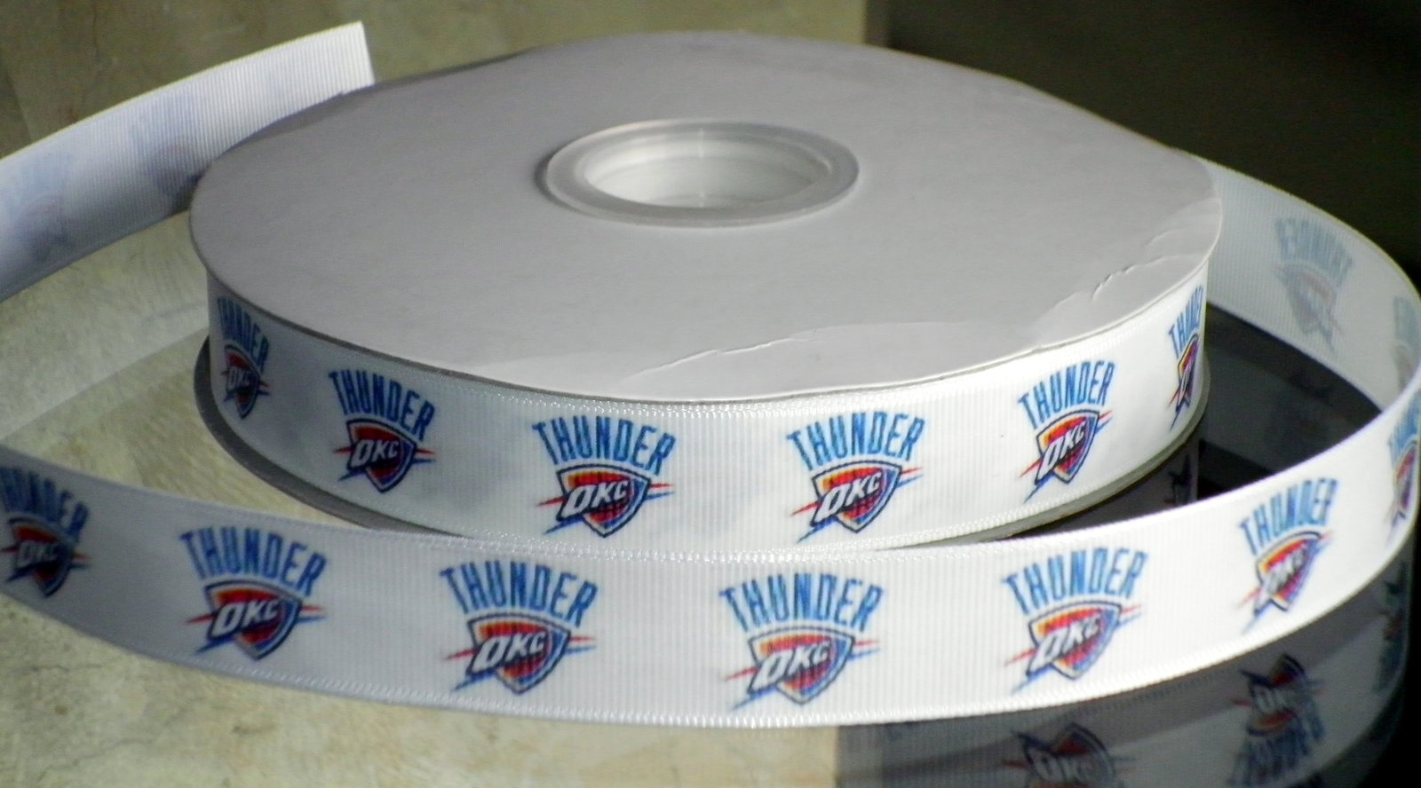 Oklahoma City OKC Thunder Inspired Grosgrain Ribbon