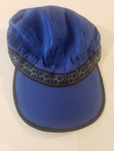 Vtg y2k 90’s Mental Gear nylon Blue Adjustable Hat Tribal fishing camping Print - £9.34 GBP