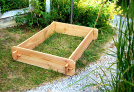 Raised Planter Garden Bed Flower Box Vegetable Cedar Herb Patio Outdoor Balcony - £35.39 GBP