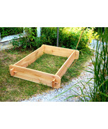 Raised Planter Garden Bed Flower Box Vegetable Cedar Herb Patio Outdoor ... - £35.58 GBP