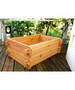 Cedar Garden Raised Bed Planter Flower Box Vegetable Elevated Outdoor Ki... - £63.95 GBP