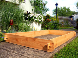 3x6 Cedar Raised Garden Bed Kit Raised Planter Outdoor Large Pots Plant ... - £51.95 GBP