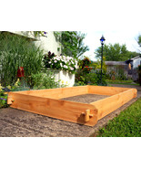 3x6 Cedar Raised Garden Bed Kit Raised Planter Outdoor Large Pots Plant SandBox - £51.95 GBP