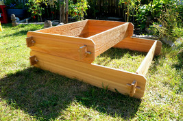 Garden Bed Raised Cedar Planter Tiered Tier Box Flower Vegetable Outdoor... - £67.85 GBP