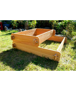 Garden Bed Raised Cedar Planter Tiered Tier Box Flower Vegetable Outdoor... - £67.93 GBP