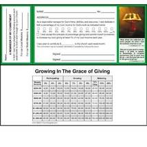 Commitment Pledge Cards for Churches Growth in Grace - 100 Cards - $19.58