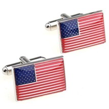 Flag of the United States men's cufflinks cuff nail XK155880 [Misc.] - £6.96 GBP