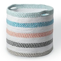 Large Recycled Cotton Rope Basket - Blanket Storage Basket, Pillows, Toy... - £36.73 GBP