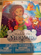Maddie The Mermaid 27 temporary Prism FOIL Tattoos Pack - $5.83