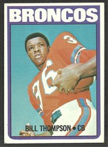 Denver Broncos Bill Thompson 1972 Topps Football Card # 24 vg - £0.39 GBP