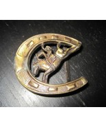 Vintage Small COWBOY RODEO Horse SHOE Belt Buckle - $19.99