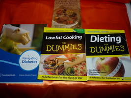 4 PACK DIETING LOWFAT COOKING BOOKS SALE For Dummies Navigating Diabetes... - $19.19
