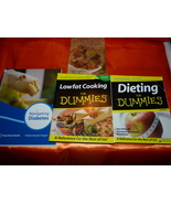4 PACK DIETING LOWFAT COOKING BOOKS SALE For Dummies Navigating Diabetes... - $19.19