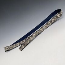 Vintage Cloth Belt Women&#39;s Size 14 Navy Blue Aztec - $278.42 MXN