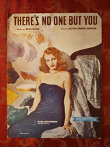 Rare 1946 Sheet Music Rita Hayworth There&#39;s No One But You - £7.76 GBP