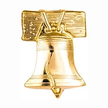 Liberty Bell Lapel or Hat Pins Gold Set of 3, Bell of Freedom - £6.95 GBP