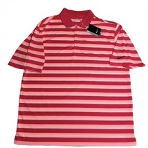 Nike Dri-Fit Golf Polo Shirt Short Sleeve Striped Mens XL - $28.95