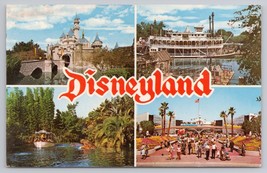 1970 Disneyland Anaheim California Postcard Featuring Iconic Attractions Disney - £11.32 GBP