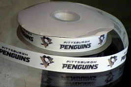 Pittsburgh Penguins Inspired Grosgrain Ribbon - £7.75 GBP