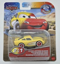 Disney Pixar Cars Color Changers Cruisin Lightning McQueen Diecast New M... - $11.87