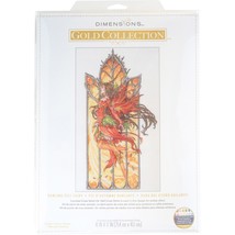 Dimensions Counted Cross Stitch Kit 10&quot;x17&quot;-Dancing Fall Fairy 18 Count - $39.61