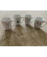 BIA Cordon Blue Christmas Reindeer Coffee Tea Hot Cocoa Mug  set/4 NIB W... - £19.98 GBP