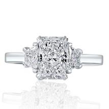 3 Stein Igi 1.53CT F-VVS2 Kunstdiamanten Grown Strahlender Diamantring 14k Gold - £1,698.05 GBP