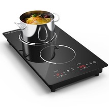 Double Induction Cooktop 2 Burners 12 Inch Portable Countertop Burner An... - £200.92 GBP