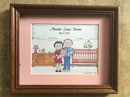 Personalized New Baby Gift Memento Announcement - £9.38 GBP