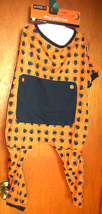 WorldPet Dog Clothes Large Halloween Holiday Pet Pajamas Orange Spider O... - $9.49