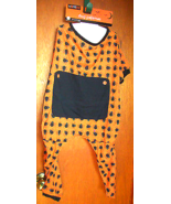 WorldPet Dog Clothes Large Halloween Holiday Pet Pajamas Orange Spider O... - $9.49