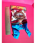 Pet Holiday Dog Clothes XS Cowboy Halloween Costume Set Sheriff Animal O... - $10.38 CAD