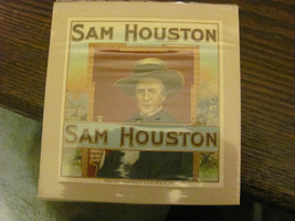 SAM HOUSTON cigar box label, 1920s, mint, four by four - $16.50