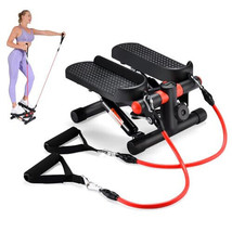 GUMWIG Mini Stepper with Resistance Bands at Home，Stair Steppers Machine for Exe - £137.76 GBP