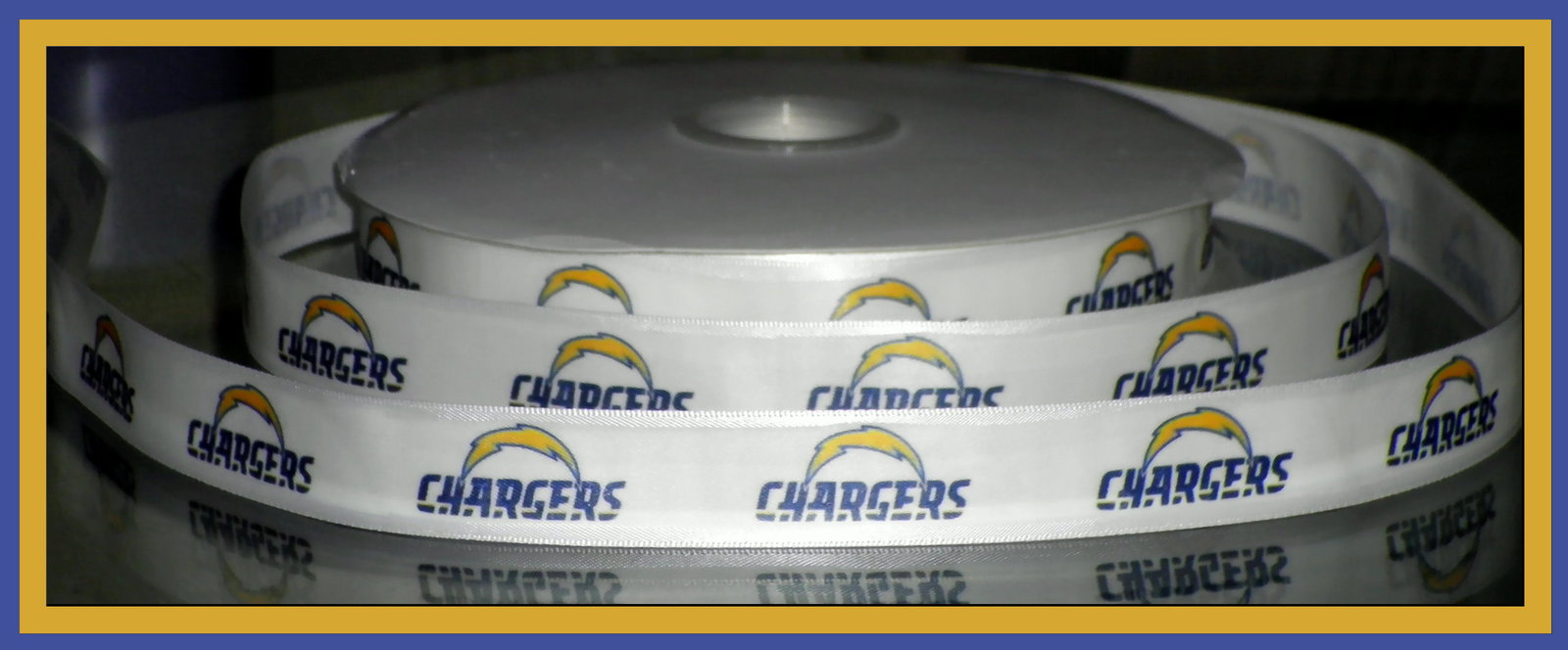 San Diego Chargers Inspired Grosgrain Ribbon