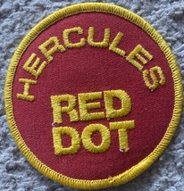 Vintage Hercules Red Dot Powders Gun Shooting Hunting Round Patch - £7.90 GBP