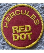 Vintage Hercules Red Dot Powders Gun Shooting Hunting Round Patch - £7.86 GBP