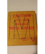 Accucut 4&quot; wooden die cut M BLOCK - $29.47
