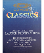 CD Video Classics London 1987/88 Launch Program 12&quot; Laser Videodisc Lase... - $10.00