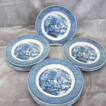 Currier Ives Dinner Plates 10&quot;  Lot of 17 - $64.67