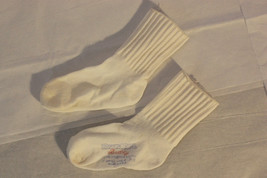 Vintage Bonnie Doon White Socks - Size Small 4-5.5 - $6.99
