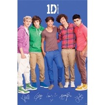 One Direction 1D Poster Printed Signatures Official Harry Styles - £7.85 GBP
